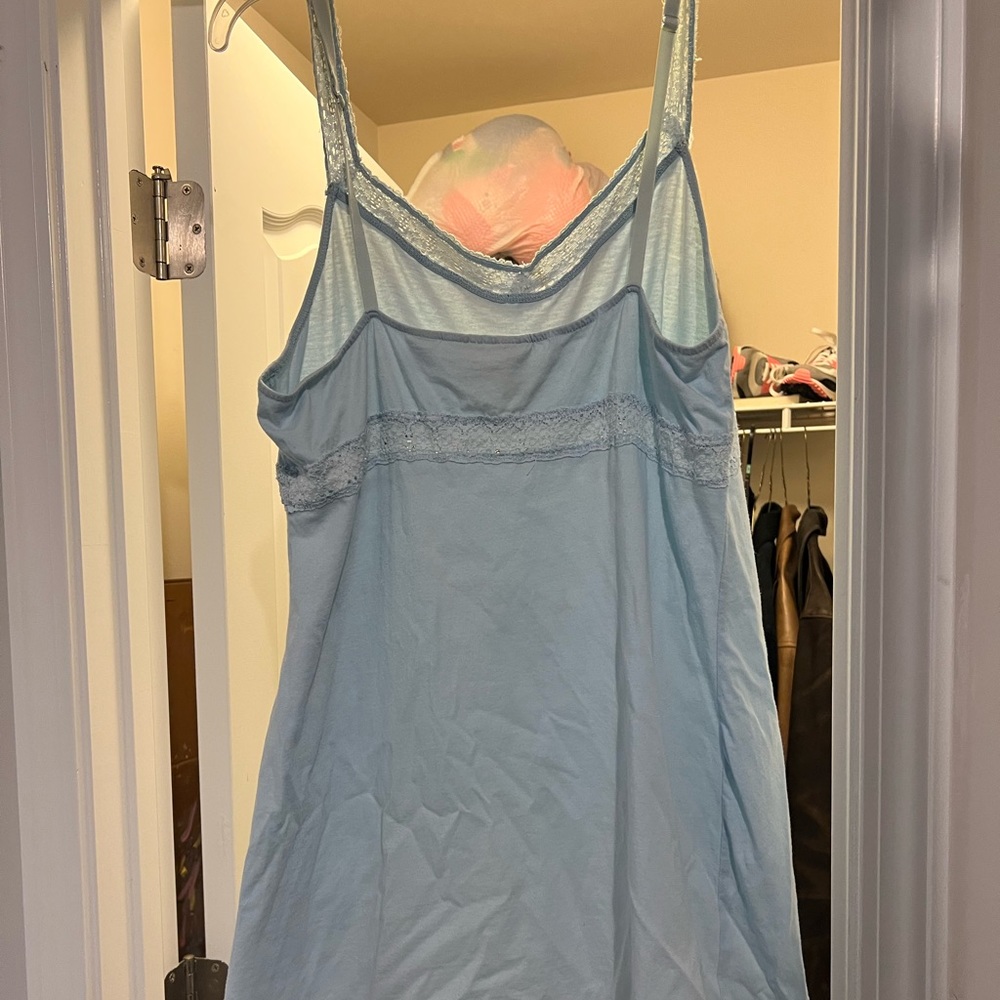 Women’s Vintage Minnie Light-blue Nightgown! SIZE:Large - Picture 4 of 8